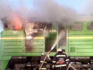 В Новочеркасске произошел пожар в вагоне грузового поезда