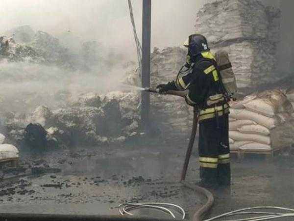 Крупный пожар на складах на Новочеркасском шоссе потушили спустя семь часов