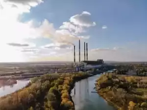 В Новочеркасске на ГРЭС случился крупный пожар