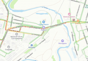 В Новочеркасске из-за ДТП образовалась пробка