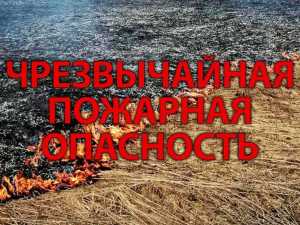 Жителей Новочеркасска предупредили о высокой пожароопасности пятого класса