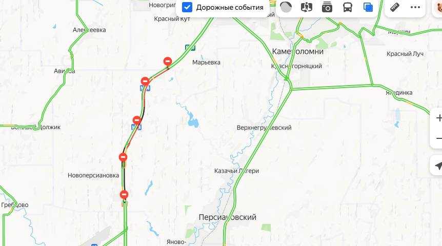Гигантская пробка парализовала движение на М-4 «Дон» в районе Новочеркасска
